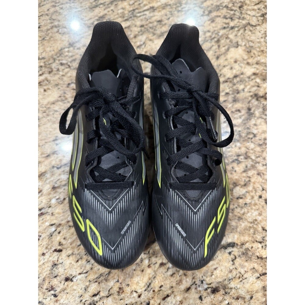 Size 3.5 - adidas F50 Elite FG Junior Soccer Cleats Black Yellow